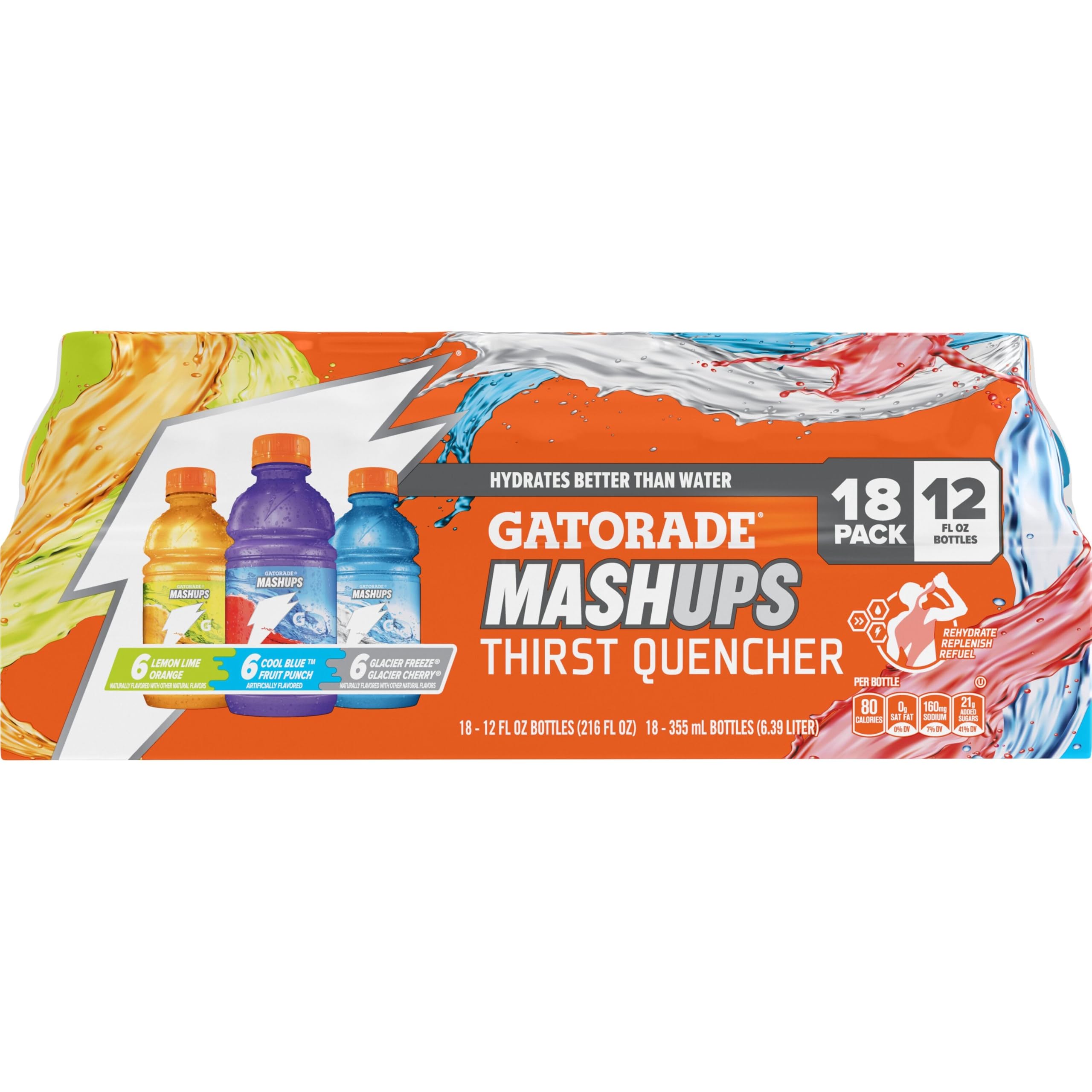 Gatorade Thirst Quencher, Grape Berry, Strawberry Variety Pack, 12 Fl Oz (Pack of 18)